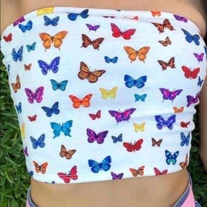 Butterfly tube top